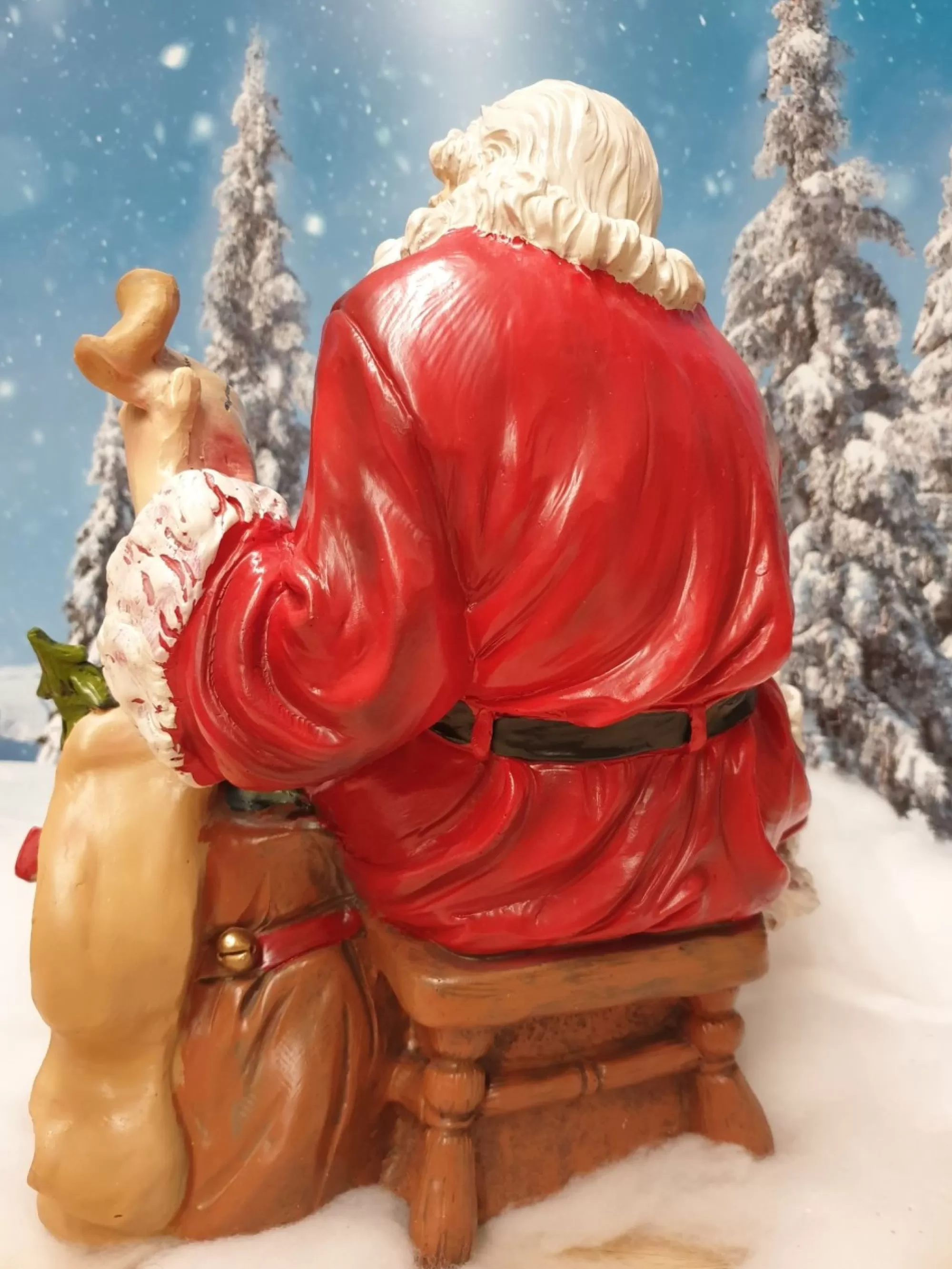 Store La Maison du Père Noël Pere Noël Et Sa Liste D'Enfants Sages